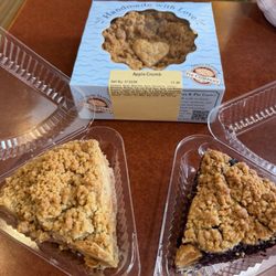 Slice Peninsula Apple Crumb, Slice West Bay Blueberry Crumb, 6" Peninsula Apple Crumb to-go