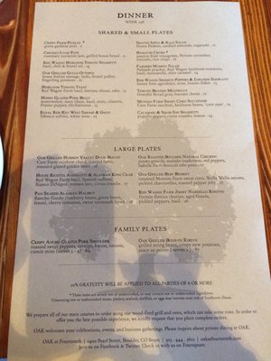 Menu photo 8 Oak at Fourteenth Boulder, CO Menu photo 8 Oak at Fourteenth Boulder, CO