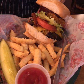 Macado's - Wild Bill Burger. Perhaps bigger than anyone's actual stomach. - Sandwiches Near Me - Vinton, Virginia Macado's - Wild Bill Burger. Perhaps bigger than anyone's actual stomach. - Sandwiches Near Me - Vinton, Virginia