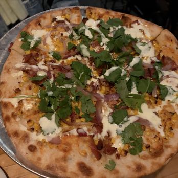 Starbelly - Corn pizza with bacon - New American Near Me - San Francisco, California Starbelly - Corn pizza with bacon - New American Near Me - San Francisco, California