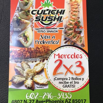 Culichi Sushi - Wednesday special - Sushi Bars Near Me - Phoenix, Arizona Culichi Sushi - Wednesday special - Sushi Bars Near Me - Phoenix, Arizona