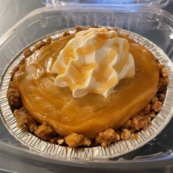 Pie on the Fly - Pumpkin pretzel crust pie (mini) - Bakeries Near Me - O'Fallon, Missouri Pie on the Fly - Pumpkin pretzel crust pie (mini) - Bakeries Near Me - O'Fallon, Missouri