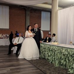 Ydi Wool Warehouse - The sweetheart table after we cut the cake