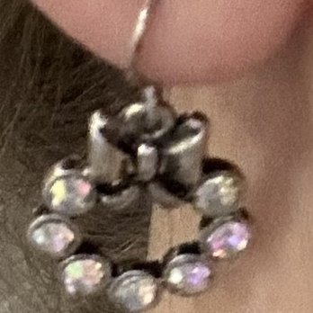 Four Echoes  - I found these sparkly Christmas wreath earrings for $2!! - Thrift Stores Near Me - Seekonk, Massachusetts