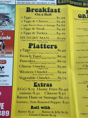 Menu photo 1 Moe's Deli Sebastian, FL