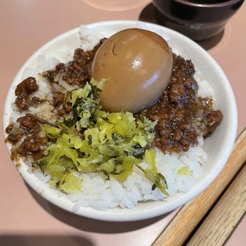 A&J - Beef and Braised Pork Rice with a Braised Egg - Taiwanese Near Me - Annandale, Virginia A&J - Beef and Braised Pork Rice with a Braised Egg - Taiwanese Near Me - Annandale, Virginia