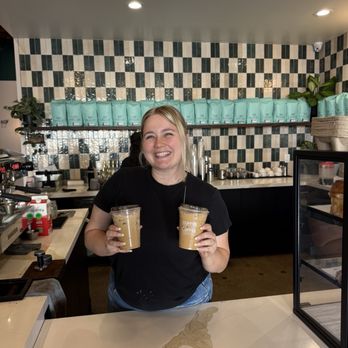 CoffeeDrunk - McKenna with two yummy Baby LA's - Coffee & Tea Near Me - Long Beach, California