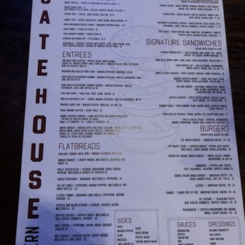 Gatehouse Tavern - Menu - American Near Me - Wake Forest, North Carolina