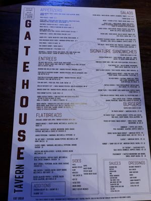 Menu photo 3 Gatehouse Tavern Wake Forest, NC
