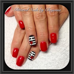 Glittered Nails By Cheyenne - Valentines Day Gel Overlay
