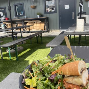 Ghost Town Brewing - Laurel - Chicken Sando w/house salad was solid! Bacon put it over the top. Nice shaded exterior. Service was good and my IPA was great. I will return - Breweries Near Me - Oakland, California Ghost Town Brewing - Laurel - Chicken Sando w/house salad was solid! Bacon put it over the top. Nice shaded exterior. Service was good and my IPA was great. I will return - Breweries Near Me - Oakland, California