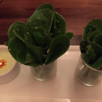 Uchi Dallas - Chips and salsa "no monku" style with wasabi edamame purée . - Japanese Near Me - Dallas, Texas Uchi Dallas - Chips and salsa "no monku" style with wasabi edamame purée . - Japanese Near Me - Dallas, Texas