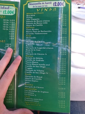 Menu photo 1 Huracán Seville, SE