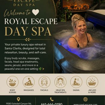 Royal Escape - Jacuzzi - Day Spas Near Me - Santa Clarita, California Royal Escape - Jacuzzi - Day Spas Near Me - Santa Clarita, California