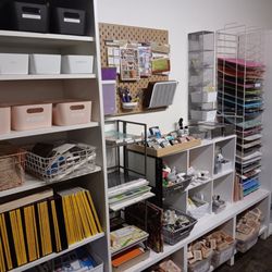 Cats Eye Creative Reuse - Everything is so neatly organized and pleasantly displayed.