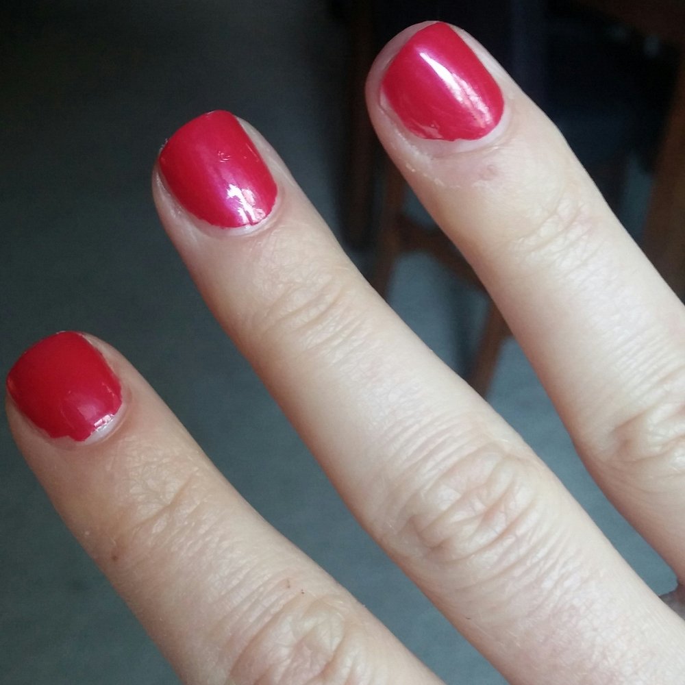 Missed half of my nail... Missed half of my nail...