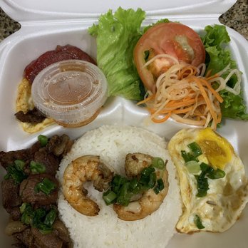 Pho Dien 1960 - Shrimp & pork rice plate was pretty yummy - Vietnamese Near Me - Humble, Texas Pho Dien 1960 - Shrimp & pork rice plate was pretty yummy - Vietnamese Near Me - Humble, Texas