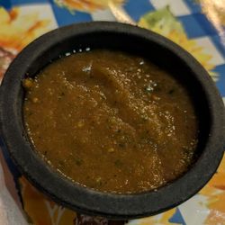 El Girasol Mexican Grocery y Taqueria - Salsa for the tortillas