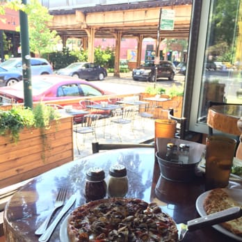 Homeslice - Bennet's Beauty GF 10" pizza. Delicious! The scenery is also beautiful - Pizza Near Me - Chicago, Illinois