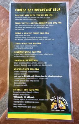 Menu photo 5 JJs Cantina Bahía la Choya, SON