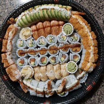 Aburiyaki Sushi - Roll tray medium (50 pieces) - Sushi Bars Near Me - Vaughan, Ontario Aburiyaki Sushi - Roll tray medium (50 pieces) - Sushi Bars Near Me - Vaughan, Ontario