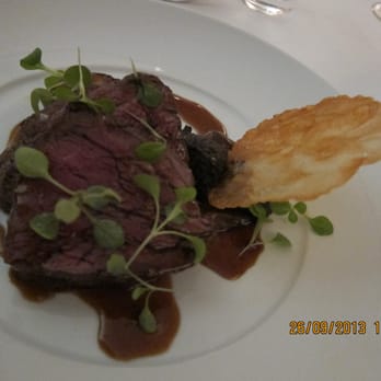 Catalina Restaurant - Riverine beef tenderloin with prosciutto and potato gratin, roast eschalots, truffle, bone marrow butter and red wine jus - Restaurants Near Me - Rose Bay, NSW Catalina Restaurant - Riverine beef tenderloin with prosciutto and potato gratin, roast eschalots, truffle, bone marrow butter and red wine jus - Restaurants Near Me - Rose Bay, NSW