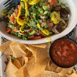 Steak on salad Steak on salad