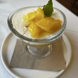 Mango and cheese dessert Mango and cheese dessert
