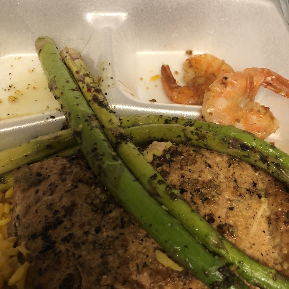Clay's Smoked Tuna - Shrimps, asparagus, rice, and salmon. - Seafood Near Me - Memphis, Tennessee Clay's Smoked Tuna - Shrimps, asparagus, rice, and salmon. - Seafood Near Me - Memphis, Tennessee