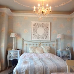 Hotel Villa de Klughte - De Rozenkamer. Alle details in deze kamer zijn geïnspireerd door rozen.