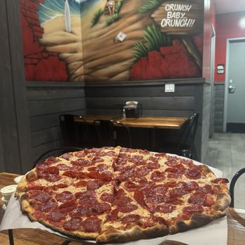 Burattino Brick Oven Pizza - Beef Pepperoni Pizza - Pizza Near Me - Carson, California