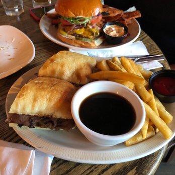 Jackson's Hole & Grill - beef burger and jacksons loaded burger - Canadian (New) Near Me - Nelson, British Columbia