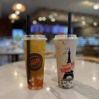 Paris Banh Mi Cafe Bakery - 12. Lychee Tea and 13. Milk Tea - Bakeries Near Me - Orlando, Florida Paris Banh Mi Cafe Bakery - 12. Lychee Tea and 13. Milk Tea - Bakeries Near Me - Orlando, Florida