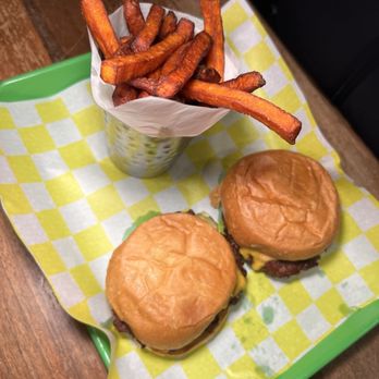 Bareburger - Astoria - Smash Burger () & Smash Burger (2) & Sweet Potato French Fries - Burgers Near Me - Astoria, New York
