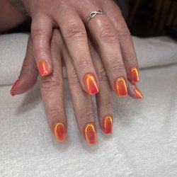 Savy Nails - Hard Gel Fill + Ombré + Chrome