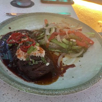 The Beach Bar - Dynamite steak with veggies instead of fries - Bars Near Me - Honolulu, Hawaii The Beach Bar - Dynamite steak with veggies instead of fries - Bars Near Me - Honolulu, Hawaii
