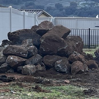 Cascadian Landscape - Boulders from our back yard. All repurposed throughout our design. - General Contractors Near Me - El Dorado Hills, California Cascadian Landscape - Boulders from our back yard. All repurposed throughout our design. - General Contractors Near Me - El Dorado Hills, California