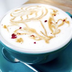 LN Fortunate Coffee - Rose latte with soy milk