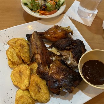 Punta Cana - Oven Roasted Chicken, Tostones and Salad - Caribbean Near Me - Charlotte, North Carolina Punta Cana - Oven Roasted Chicken, Tostones and Salad - Caribbean Near Me - Charlotte, North Carolina