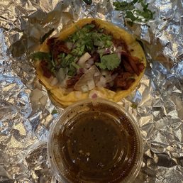 A very small sad taco A very small sad taco