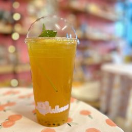 Lemon Passion fruit green tea Lemon Passion fruit green tea