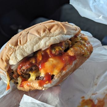 Clyde's Drive-In - 3/4 LB Big "C" w/ Cheese - Burgers Near Me - St. Ignace, Michigan