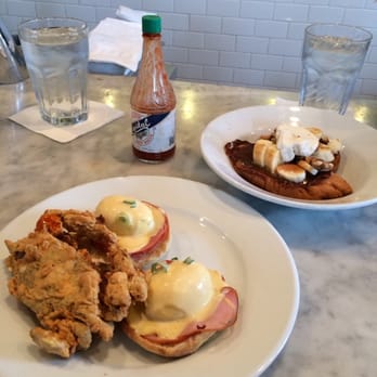 Stanley - Eggs Stella and half order of the bananas foster French toast - Breakfast & Brunch Near Me - New Orleans, Louisiana Stanley - Eggs Stella and half order of the bananas foster French toast - Breakfast & Brunch Near Me - New Orleans, Louisiana