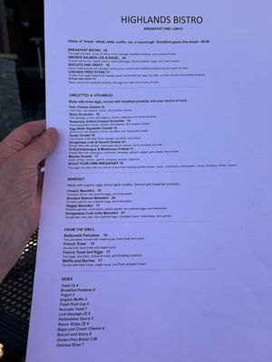 Menu photo 2 Highland Bistro Issaquah, WA Menu photo 2 Highland Bistro Issaquah, WA