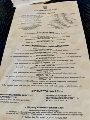 Menu photo 2 Reposado San Mateo, CA Menu photo 2 Reposado San Mateo, CA