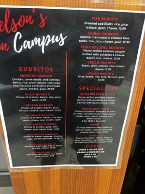 Menu photo 2 Nelson’s On Campus Eugene, OR