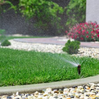 Holden Green Turf - a sprinkler spraying water on a lawn - Landscaping Near Me Holden Green Turf - a sprinkler spraying water on a lawn - Landscaping Near Me