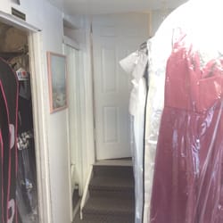 Fashion Stitch - View of small waiting area, behind door is the fitting room