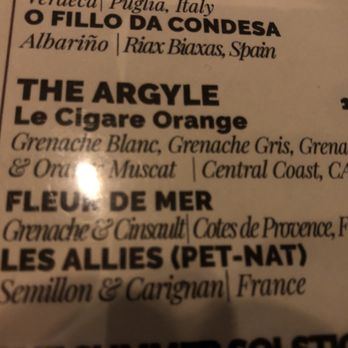 Carnegie Cellars Wine Bar and Kitchen - "The Argyle" description. - New American Near Me - Rochester, New York
