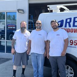 Prestige Window Cleaning - From left to right.. CEO Brian Cochran, Window Tech Hugo and Window Tech Roberto